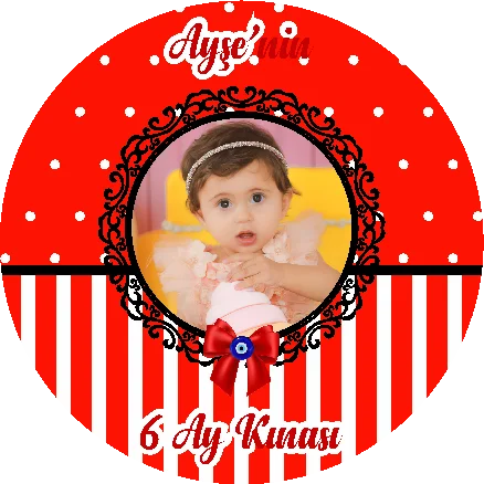 Kına Temalı Yuvarlak Açacak Magneti